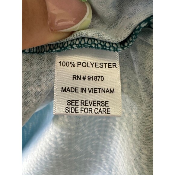 NWOT Pebble Beach Curve Geo Dry Luxe Performance Quarter Zip Rash Guard XS - Picture 6 of 7